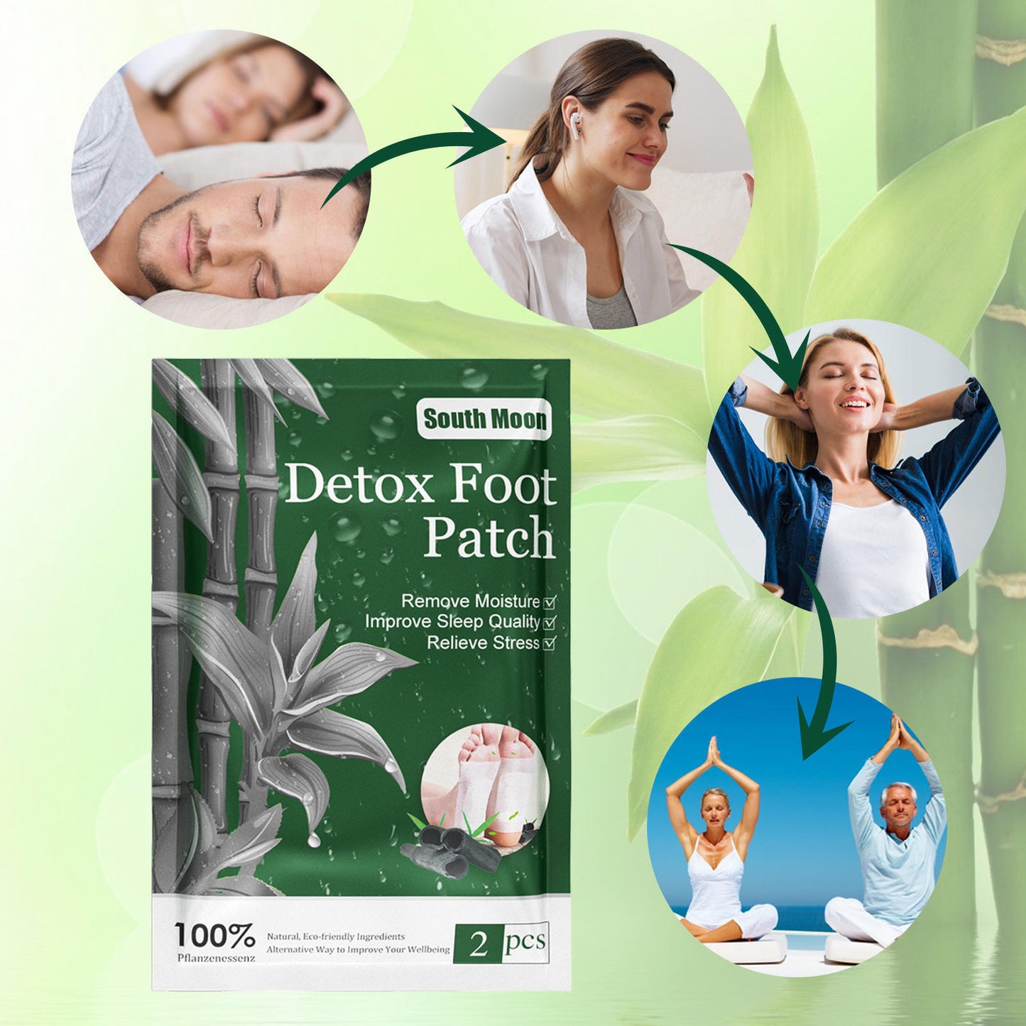 Natural Herbal Detox Foot Patch (BUY 1 GET 1 FREE )
