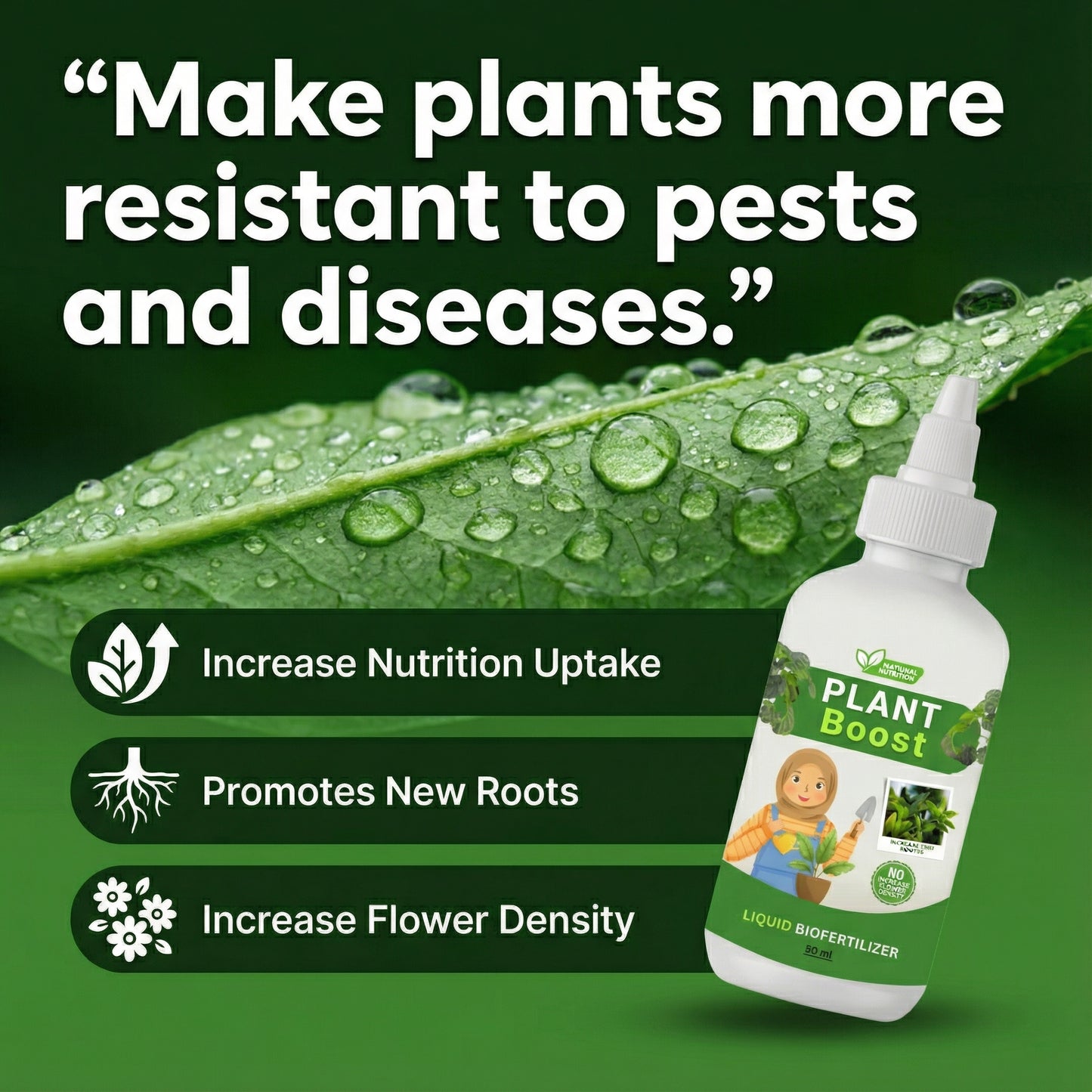 Organic Plant Boost - Faster Growth & Stronger Roots